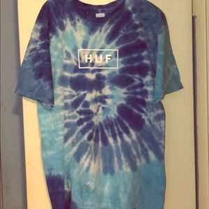 HUF Blue Tie Dye Short Sleeve